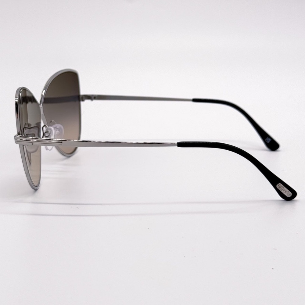 NEW TOM FORD TF569 16B SILVER WOMEN SUNGLASSES ELISE-02 FT0569/S 16B EYEWEAR - Picture 7 of 11